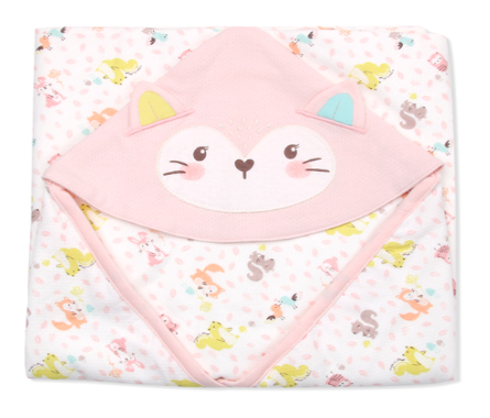 A Pink Swaddles from Organic Mom in size O/S for girl. (Front View)