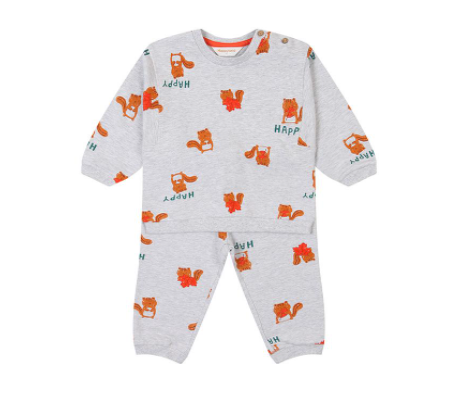 A Grey Pants Sets from Happyland in size 18-24M for neutral. (Front View)