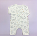 A White Long Sleeve Rompers from Organic Mom in size 0-3M for boy. (Front View)