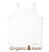 A White Sleeveless T Shirts from Organic Mom in size 3T for girl. (Front View)