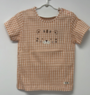 A Orange Short Sleeve Tops from Organic Mom in size 12-18M for girl. (Front View)
