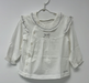 A White Separates from Organic Mom in size 3-6M for girl. (Front View)