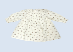 A Ivory Long Sleeve Dresses from Organic Mom in size 12-18M for girl. (Front View)
