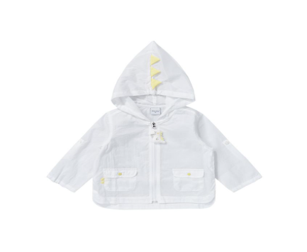 A White Lightweight Jackets from Happyland in size 3T for girl. (Front View)