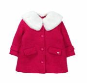 A Pink Coats from Happyland in size 5T for girl. (Front View)
