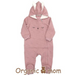 A Pink Onesies from Organic Mom in size 6-12M for girl. (Front View)
