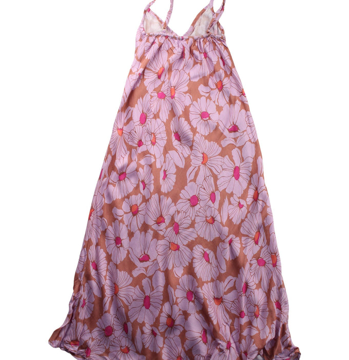 A Purple Sleeveless Dresses from Excuse My French in size 4T for girl. (Back View)