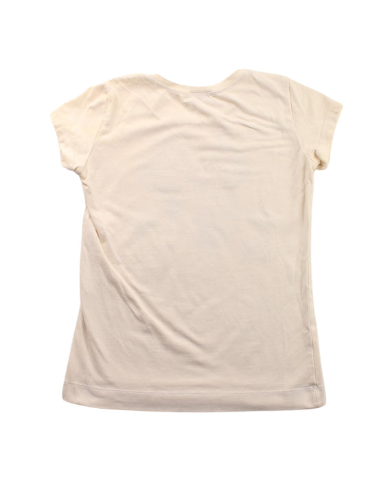 A White Short Sleeve T Shirts from Monnalisa in size 4T for girl. (Back View)