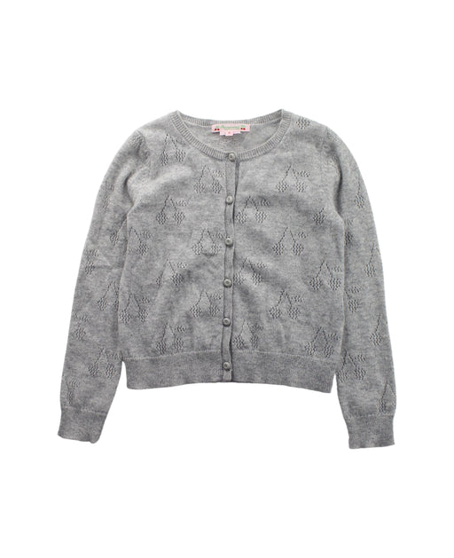 A Grey Cardigans from Bonpoint in size 6T for girl. (Front View)