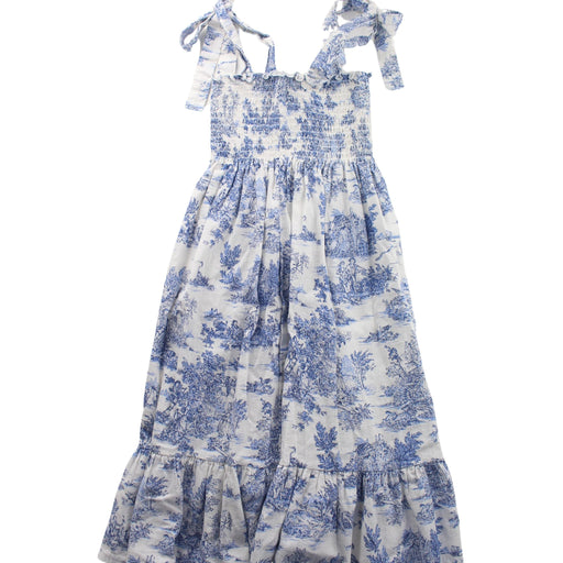 A Blue Sleeveless Dresses from Nothing Fits But in size 7Y for girl. (Front View)