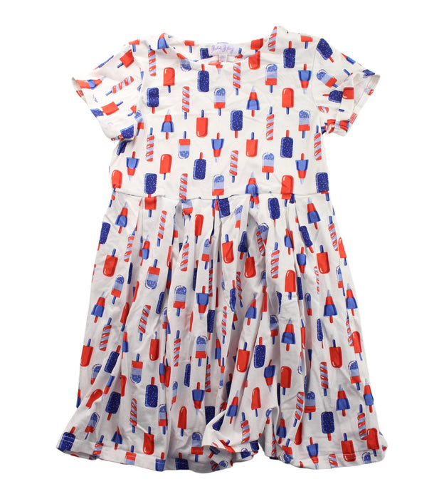 A White Short Sleeve Dresses from Rachel Riley in size 7Y for girl. (Front View)