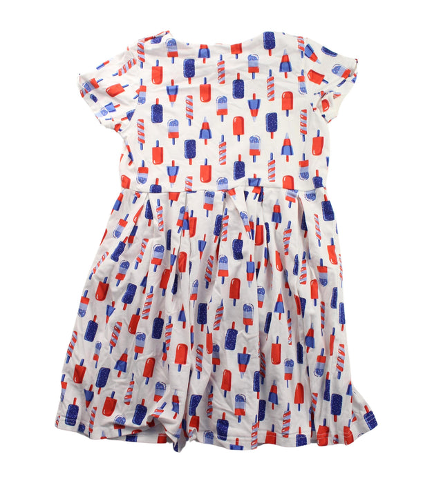 A White Short Sleeve Dresses from Rachel Riley in size 7Y for girl. (Back View)
