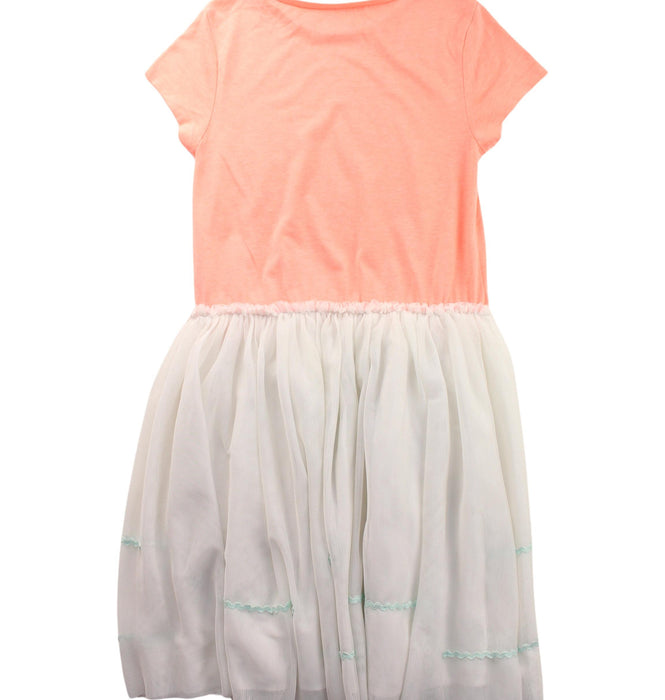 A Peach Short Sleeve Dresses from Billieblush in size 8Y for girl. (Back View)