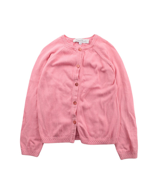 A Pink Cardigans from Tartine et Chocolat in size 6T for girl. (Front View)