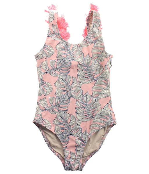 A Pink Swimsuits from Shade Critters in size 8Y for girl. (Front View)