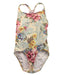 A Beige Swimsuits from Zimmermann in size 6T for girl. (Front View)