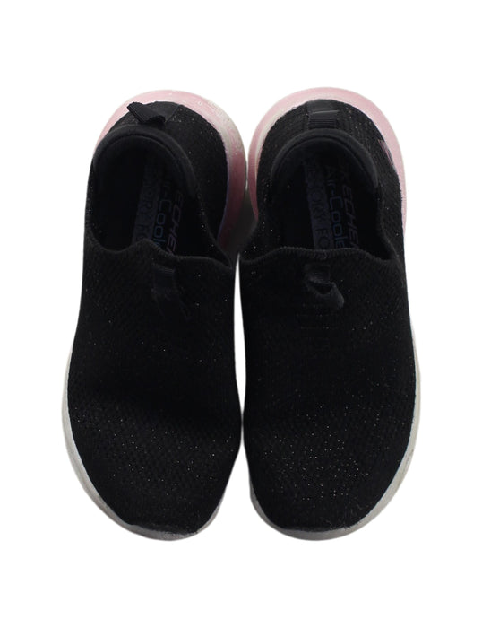 A Black Sneakers from Skechers in size 5T for boy. (Back View)