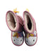 A Pink Winter Boots from EMU Australia in size 5T for girl. (Back View)