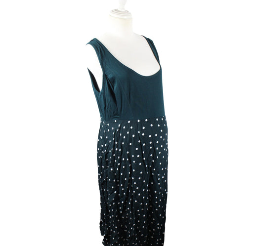 A Green Sleeveless Dresses from Seraphine in size L for maternity. (Front View)