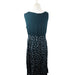 A Green Sleeveless Dresses from Seraphine in size L for maternity. (Back View)