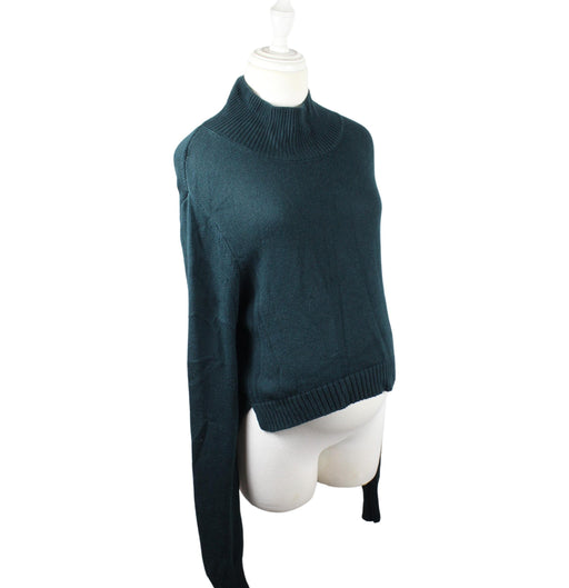 A Green Knit Sweaters from Seraphine in size L for maternity. (Front View)