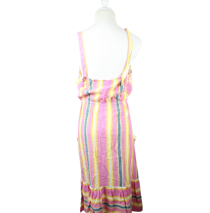 A Pink Sleeveless Dresses from BB Dakota in size L for maternity. (Back View)