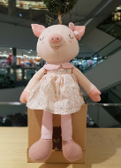 A Pink Soft Toys from Organic Mom in size O/S for neutral. (Front View)