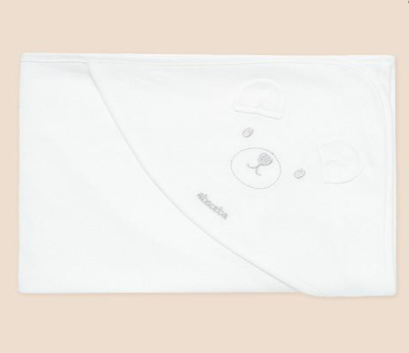 A Ivory Swaddles from Happyland in size M for neutral. (Front View)