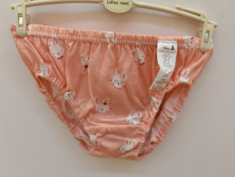 A Pink Underwear from Organic Mom in size 5T for girl. (Front View)