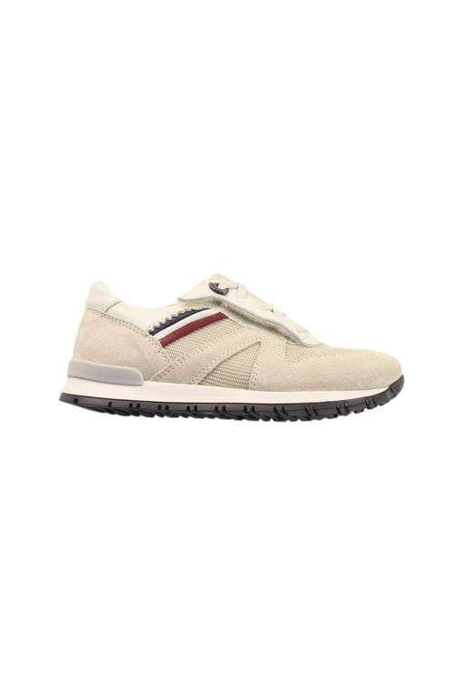 A Beige Sneakers from Moncler in size 5T for boy. (Front View)