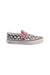 A White Slip Ons from Vans in size 6T for boy. (Front View)