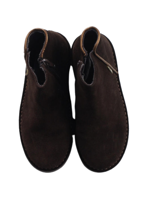 A Brown Casual Boots from Step2wo in size 5T for boy. (Back View)