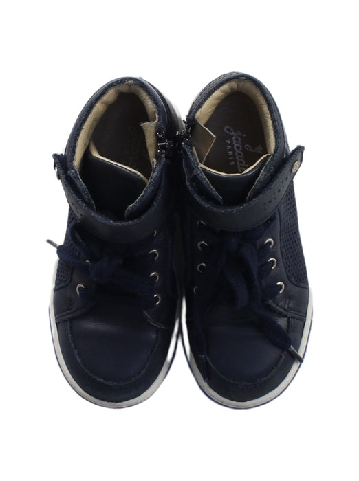 A Blue Sneakers from Jacadi in size 5T for boy. (Back View)