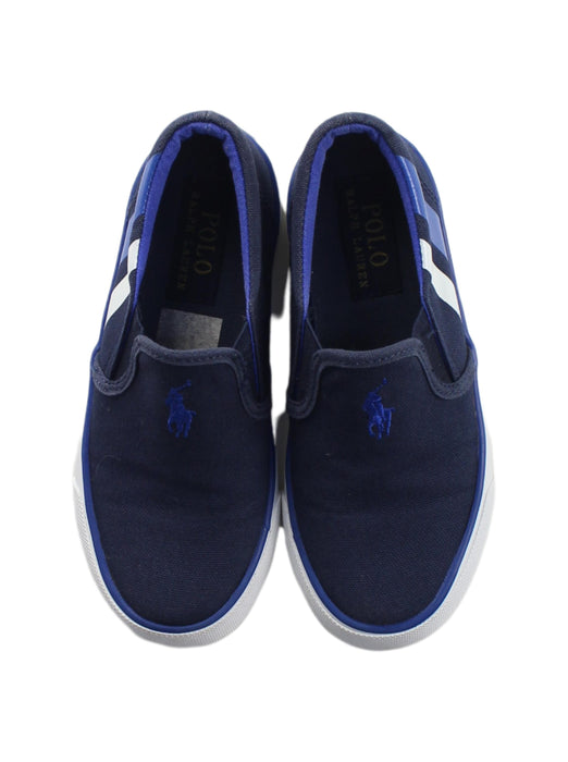 A Blue Slip Ons from Polo Ralph Lauren in size 5T for boy. (Back View)