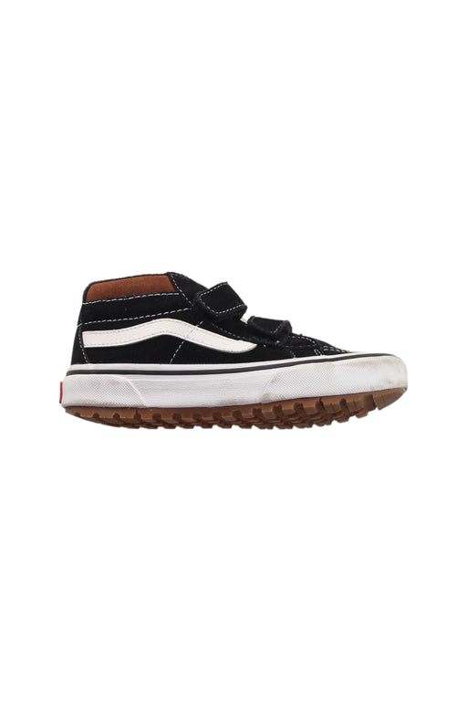 A Black Sneakers from Vans in size 5T for boy. (Front View)