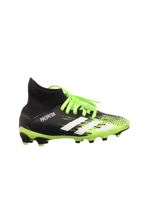 A Green Cleats/Soccer Shoes from Adidas in size 6T for boy. (Front View)