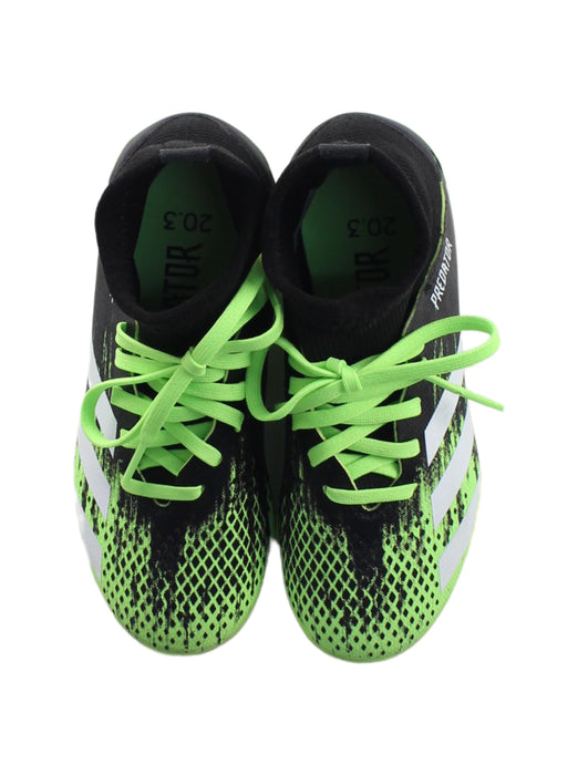 A Green Cleats/Soccer Shoes from Adidas in size 6T for boy. (Back View)