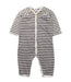 A Grey Long Sleeve Jumpsuits from Petit Bateau in size 6-12M for boy. (Front View)