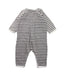 A Grey Long Sleeve Jumpsuits from Petit Bateau in size 6-12M for boy. (Back View)