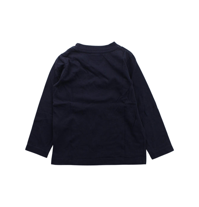 A Blue Long Sleeve T Shirts from Petit Bateau in size 4T for boy. (Back View)