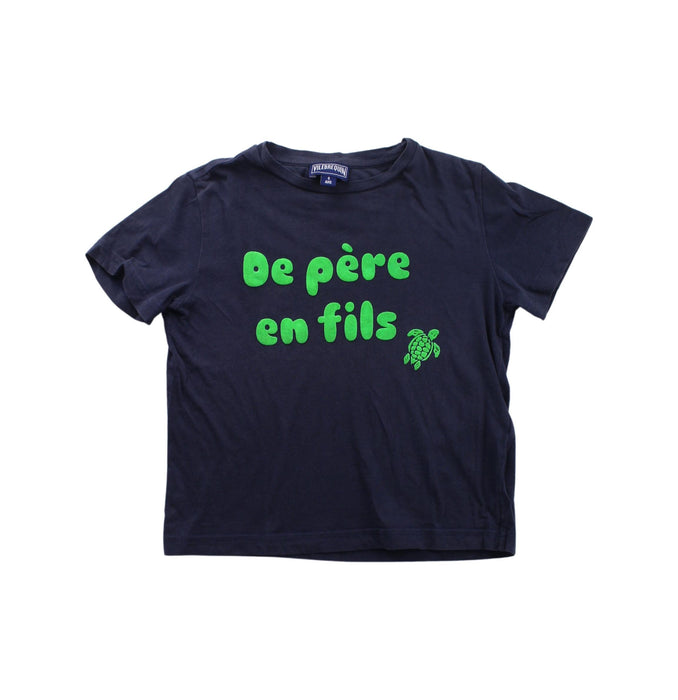 A Blue Short Sleeve T Shirts from Vilebrequin in size 6T for boy. (Front View)