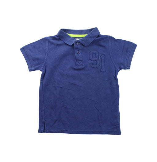 A Blue Short Sleeve Polos from La Compagnie des Petits in size 4T for boy. (Front View)