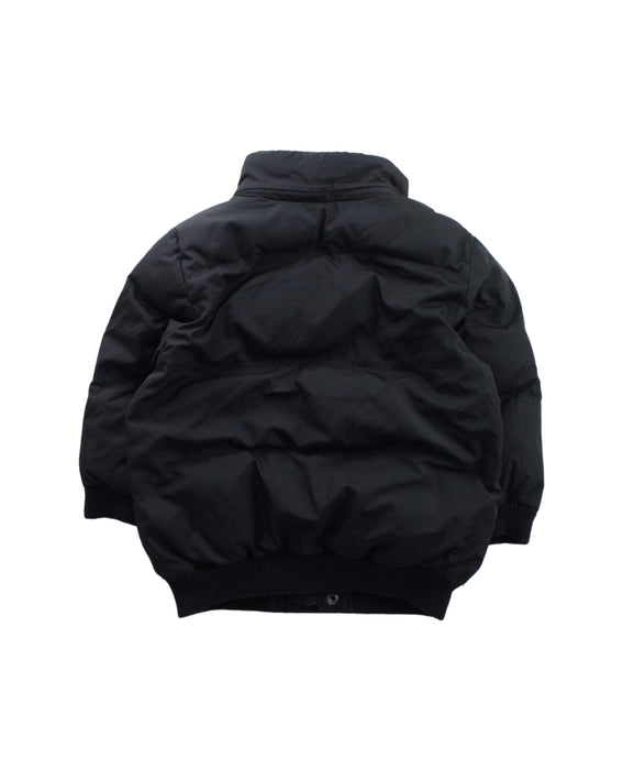 A Black Puffer/Quilted Jackets from Tartine et Chocolat in size 12-18M for boy. (Back View)