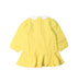 A Yellow Long Sleeve Dresses from Happyland in size 18-24M for girl. (Back View)