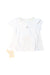 A White Short Sleeve Tops from Organic Mom in size 6-12M for girl. (Back View)