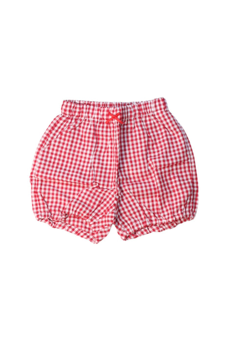 A Red Shorts Sets from Organic Mom in size 6-12M for girl. (Back View)