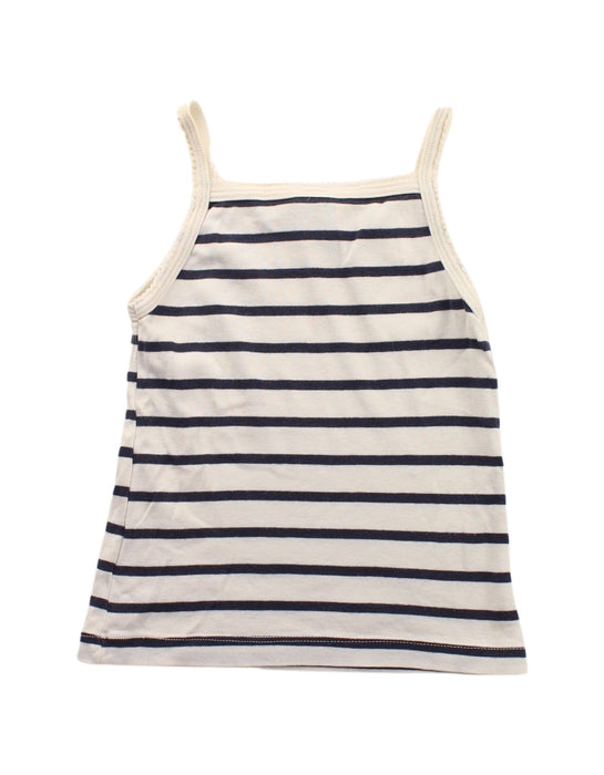 A White Sleeveless T Shirts from Petit Bateau in size 3T for girl. (Back View)