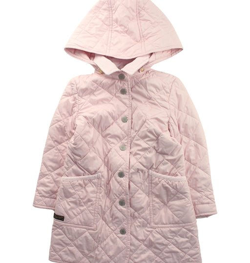 A Pink Puffer/Quilted Coats & Outerwear from Polo Ralph Lauren in size 4T for girl. (Front View)