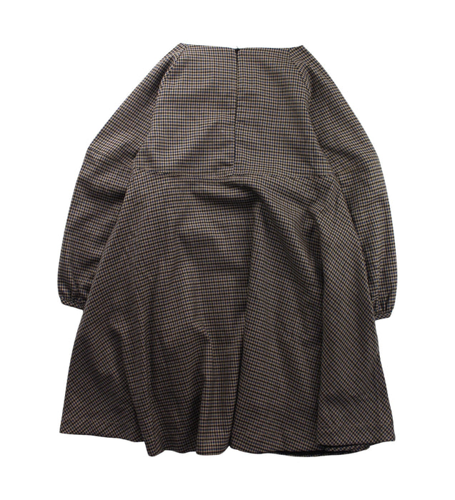 A Green Long Sleeve Dresses from Molo in size 5T for girl. (Back View)