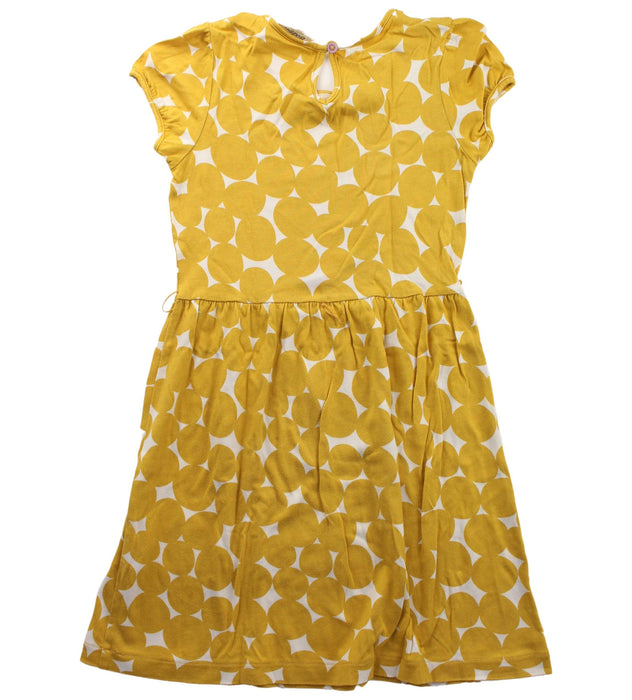 A Yellow Short Sleeve Dresses from Boden in size 5T for girl. (Back View)